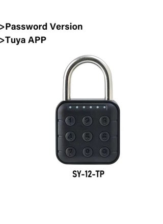 Smart Password Padlock, Anti Rust Waterproof Combination Lock, Portable Durable Digital Luggage Lock, Intelligent Code Lock For Door, Suitcase, Backpack, Bicycle, (Tuya App Password Version) - pzsku/Z2F982ACFC975AFE77F15Z/45/_/1725620089/b1b3225a-d544-4b3c-95c1-03a6953ca6d7