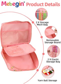 MEBEGIN 59 Piece Crochet Kit with Storage Bag, All-Inclusive Crochet Hook Kit for Beginners, Crochet Accessories and Supplies, Portable Knitting Crochet Supplies, Travel Essential for Crochet Lovers, DIY Crochet Gift for Friends and Families  - Image 3