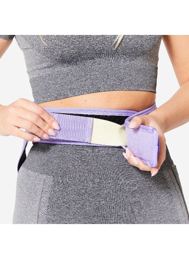 CORENGTH CORENGTH BY DECATHLON,Weight Training Lumbar Belt With Double Fastening System - Mauve  - Image 1