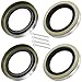 TiciKim 4Pcs Trailer Axle Hub Wheel Grease Seals with 4Pcs Cotter Pins Replace for Dexter 01001900 1019 Transcom 171255TB National 473336 ID 1719 x OD 2565 Double Lip Seals 3500 lbs 84 Spindle - Image 2