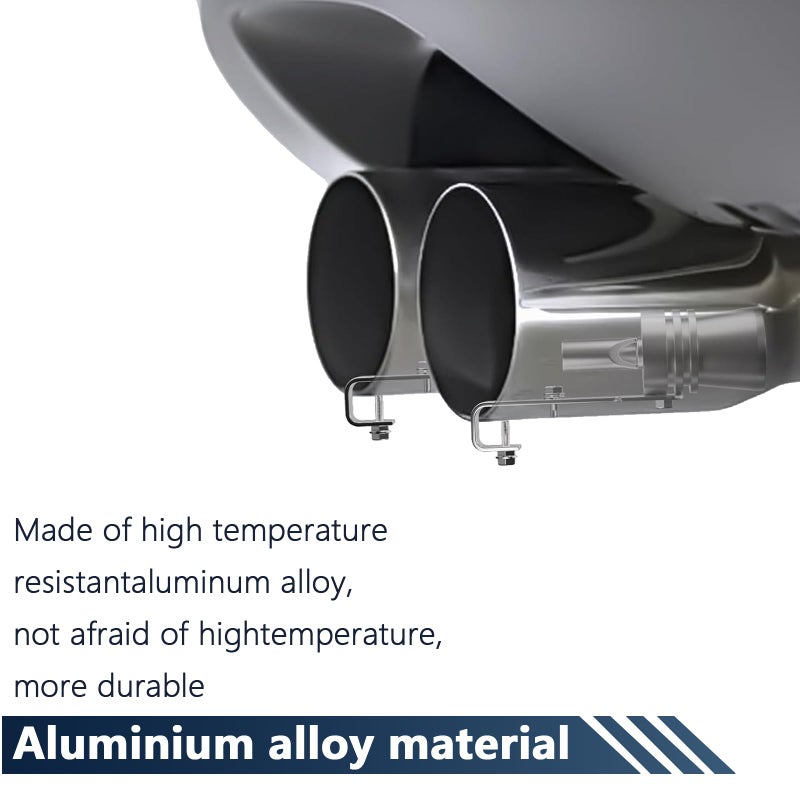 Aorplim Turbo Whistle for Exhaust Pipe 2 PCS, Aorplim Car Turbo Exhaust Whistle, XL Size Aluminum Alloy Universal Turbo Sound Exhaust Muffler Pipe Whistle Car Roar Maker (Silver #XL) - Image 5