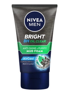 Nivea Nivea Men Bright Oil Clear Anti-Shine And Purify Mud Foam 100ml 