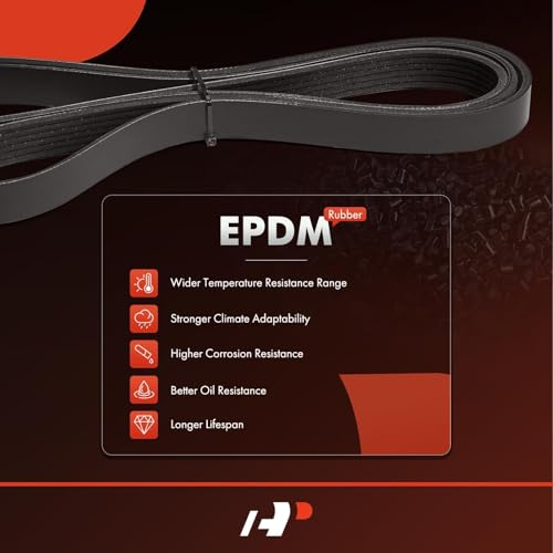 A-Premium Engine Serpentine Drive Belt Compatible with Ford, Jeep, Chevy, Mazda, Cadillac, Mercury & Suzuki Cars - Explorer, Taurus, Ranger, Wrangler, Camaro, MX-5 Miata, B3000, Grand Vitara & More - Image 4