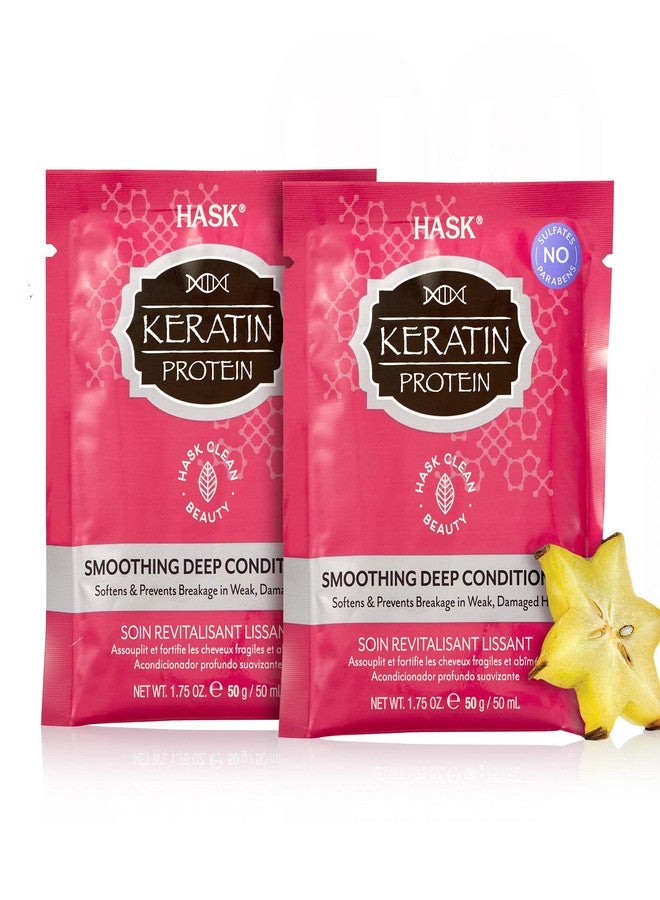 هاسك بلسم هاسك العميق لتنعيم الشعر بالكيراتين والبروتين - عبوة من قطعتين | مناسب لجميع أنواع الشعر، خالٍ من الغلوتين والكبريتات والبارابين - Image 1