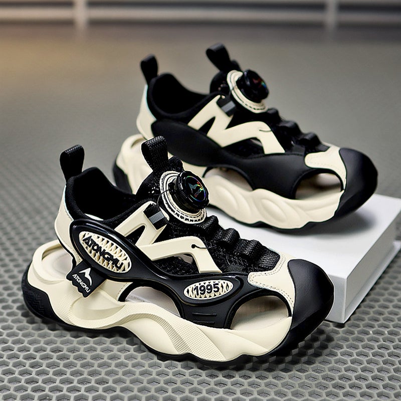 Boys Wrap-Toe Sandals Summer Sports Beach Shoes Big Boys Soft Sole Children'S Sandals - Image 1