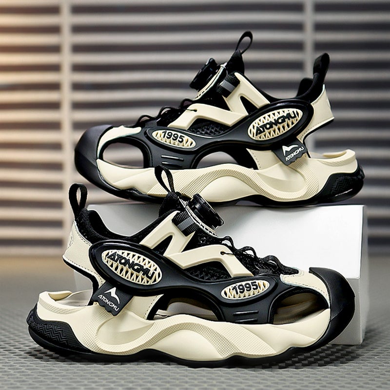 Boys Wrap-Toe Sandals Summer Sports Beach Shoes Big Boys Soft Sole Children'S Sandals - Image 4