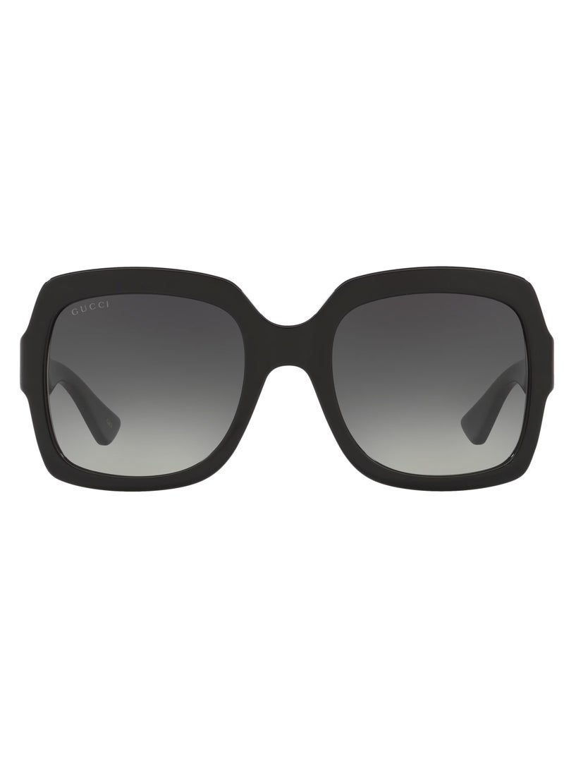 Gucci Women Black Square Sunglasses with Grey lenses GG0036SN-001 54mm - Image 2