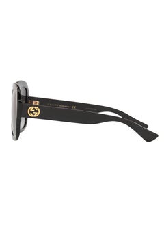 GUCCI Gucci Women Black Square Sunglasses with Grey lenses GG0036SN-001  - Image 3