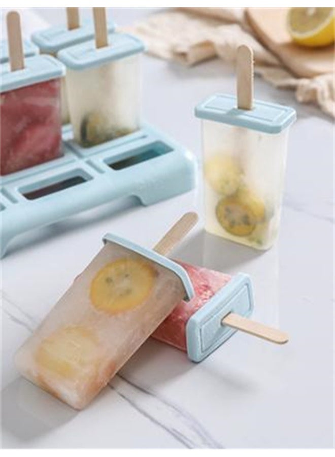 هومستر قالب البوبسيكل ، 9 تجويفات مع الأغطية ، مواد الصف الغذائي ، إطلاق سهل ، إدراج فاكهة سهلة ، أيس كريم محلي الصنع شرائط الفاكهة الزبادي - Image 5