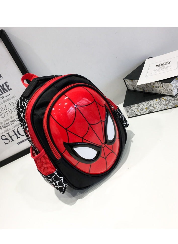 يزما العالمية حقيبة ظهر للأطفال مطبوعة بشخصية سبايدرمان، مقاس 12 بوصة، أحمر/أسود - Image 2