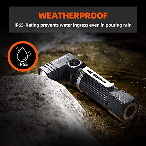 NICRON Flashlight, N7 600 Lumens Tactical Flashlight, 90 Degree Ip65 Waterproof Led Mini Flashlight 4 Modes- Best High Lumens are for Camping, Outdoor, Hiking （Not Including Batteries） Gift - Image 5