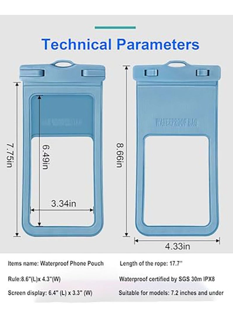 Bukela - Mobile Phone Waterproof Bag Can Touch Screen Swimming Waterproof Mobile Phone Cover for Takeaway Special Mobile Phone Sealed Bag Rider Waterproof Bag - Image 1