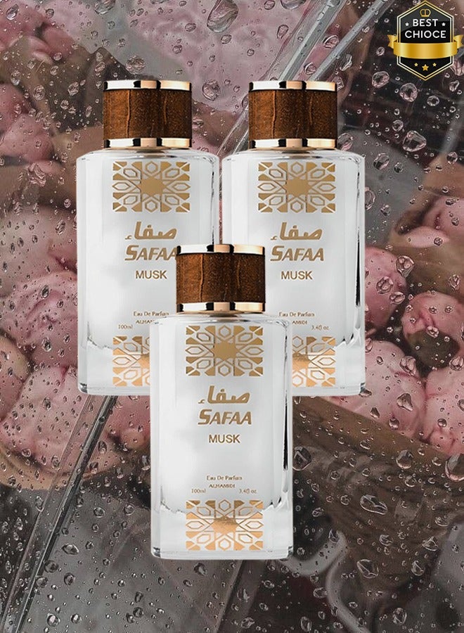 الحميدي 3 قطع عطر صفاء مسك للسيدات 100 مل - Image 1