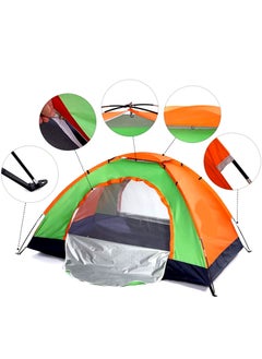 GO2CAMPS Automatic Camping Tent for 2 Persons (140 x 140 x 115 cm ), Instant Automatic Pop Up Dome Tent,Portable Lightweight Camping Tent for Family Backpacking Hunting, Hiking Outdoor Beach Tent and Picnic Tent-Multicolours  - Image 1