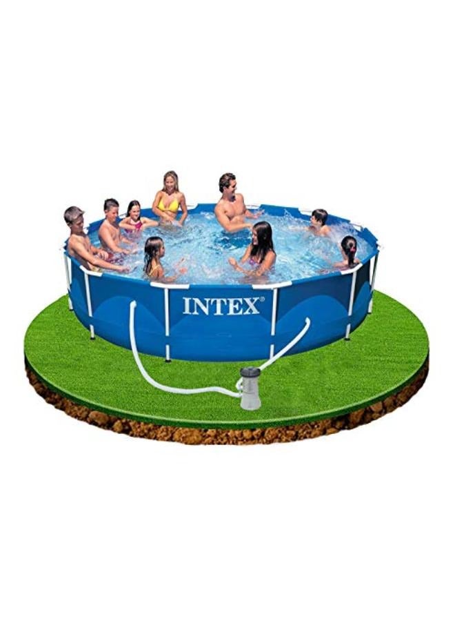 Intex Metal Frame Pool Set Round with Pump 12ft 3.66mx76cm - Image 3