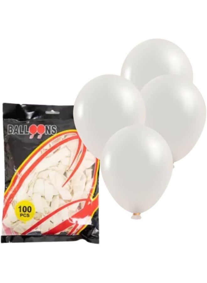 Balloons Decoration Wedding, Birthday Party, Party Occasion, 100pcs, White - Image 1