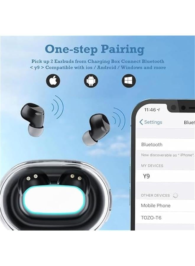 Mini Small Bluetooth Earbuds Invisible Wireless for Small Ear Canals Low Profile Smallest Sleep Micro Discreet Hidden Earbuds Small Ears Mini Invisible Small Ear Buds Headphones Audífonos Invisibles