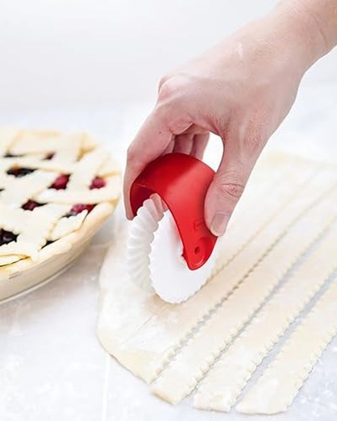 PIE CRUST DECORATING TOOLS PASTRY WHEEL CUTTER SET OF 1