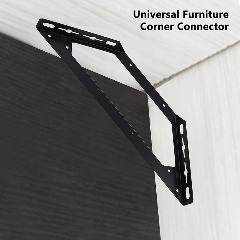 ULIFESTAR 201 Stainless Steel Trapeziform Angle Brackets 15 15x6 22x4 72 Inch Black - Image 4