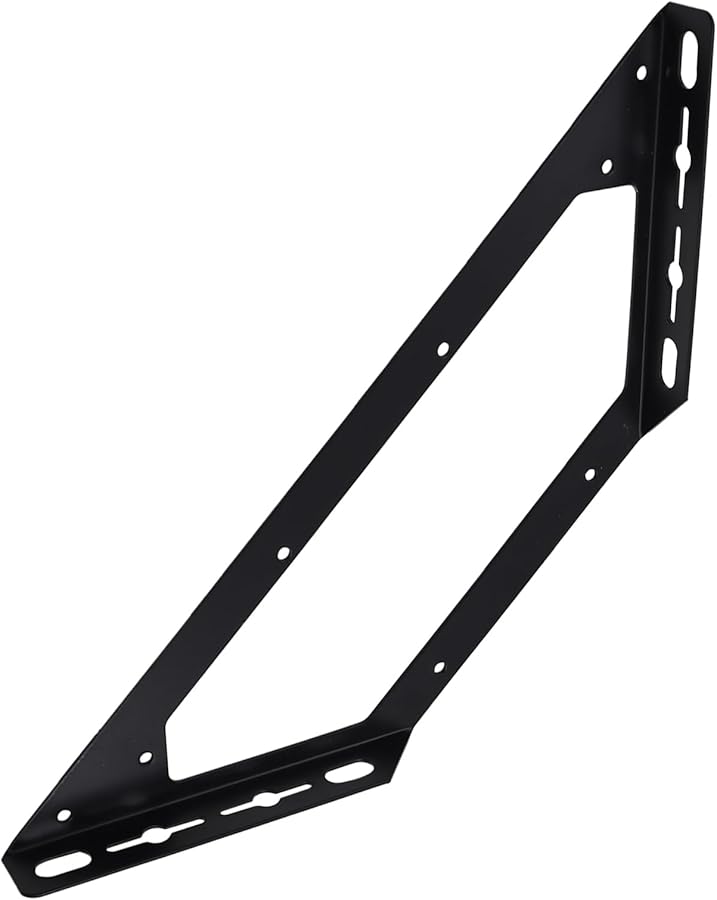 ULIFESTAR 201 Stainless Steel Trapeziform Angle Brackets 15 15x6 22x4 72 Inch Black - Image 1