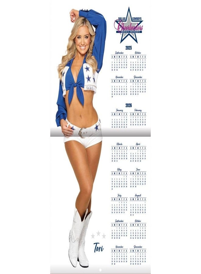 TURNER LICENSING Dallas Cowboys Cheerleaders Mini Wall Calendar Sideline -16M (26998040530) - Image 3