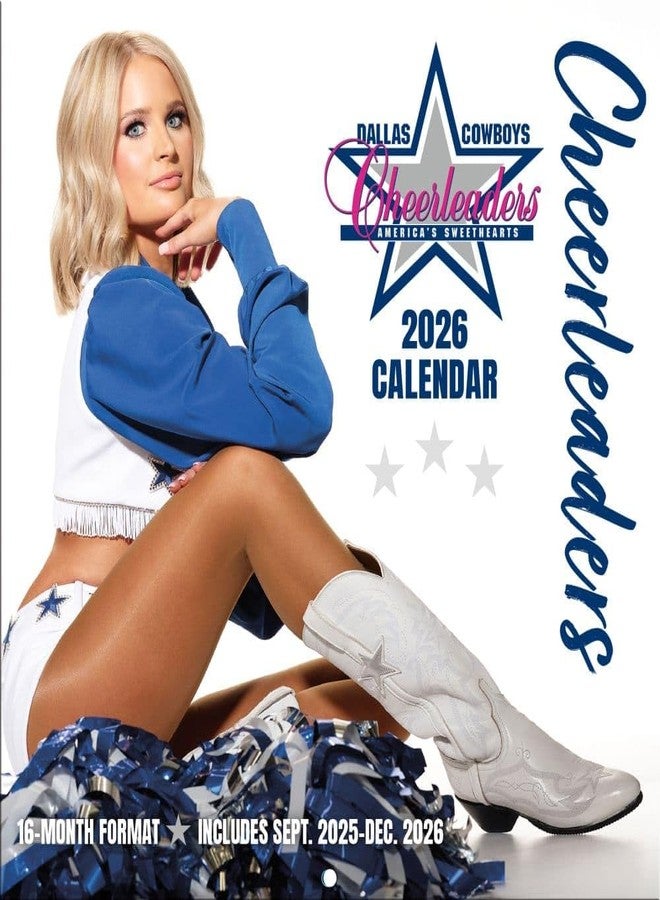 TURNER LICENSING Dallas Cowboys Cheerleaders Mini Wall Calendar Sideline -16M (26998040530) - Image 1