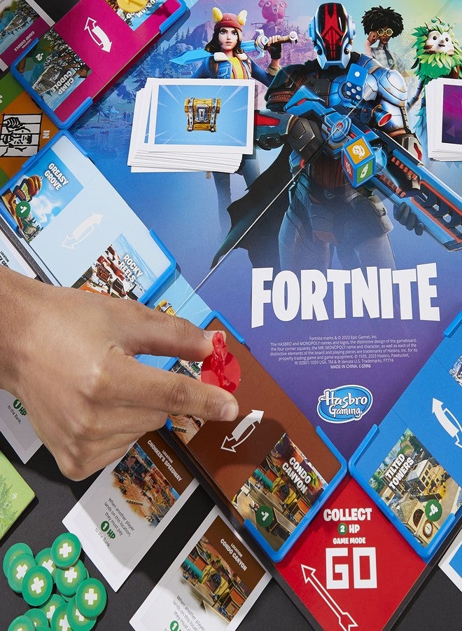 HASBRO - GAMING Hasbro Gaming MONOPOLY Flip Edition: Fortnite Board Game for Ages 13 Game Inspired by Fortnite Video Game, Board Games for Teens and Adults, 2-4 Players - Image 5