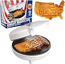 CucinaPro The Great American USA Waffle Maker- Make Giant 7.5" Patriotic Waffles and Pancakes with Pride - Electric - Image 1
