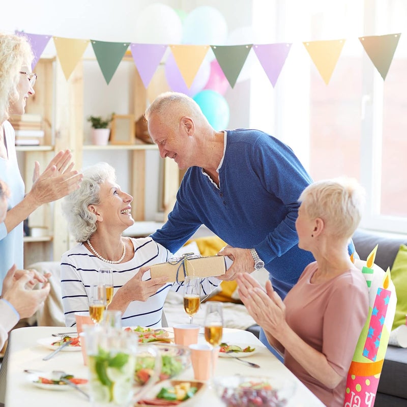 Tegeme Birthday Chair Cover 2 Pieces Kids Chair Cover Classroom Seat Decorations for Party Home School Office(Pink) - Image 4