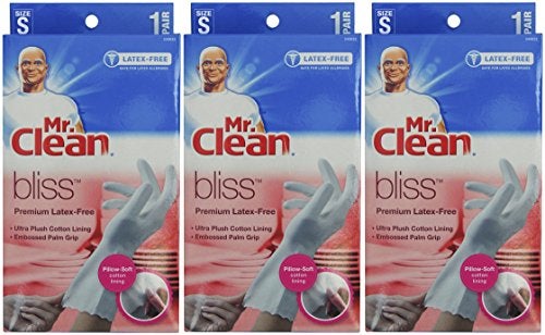 Mr Clean Mr Clean Bliss Premium LatexFree Gloves Small 3 pairs 