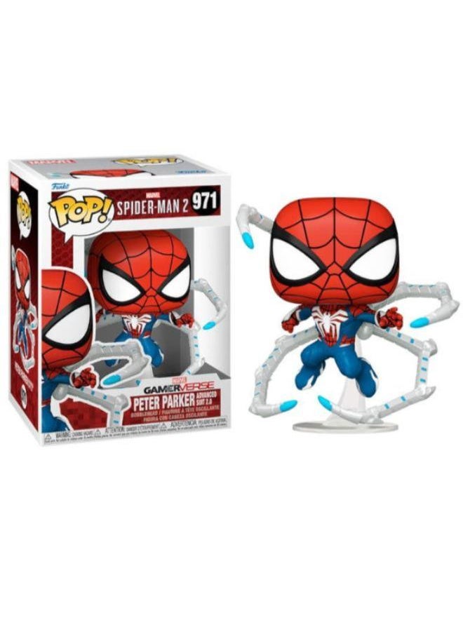 Funko Pop! - Funko Pop! Super Heroes: Marvel- Spider-Man 2 Gamerverse Peter Parker Advanced Suit 2.0 #971 - Image 1