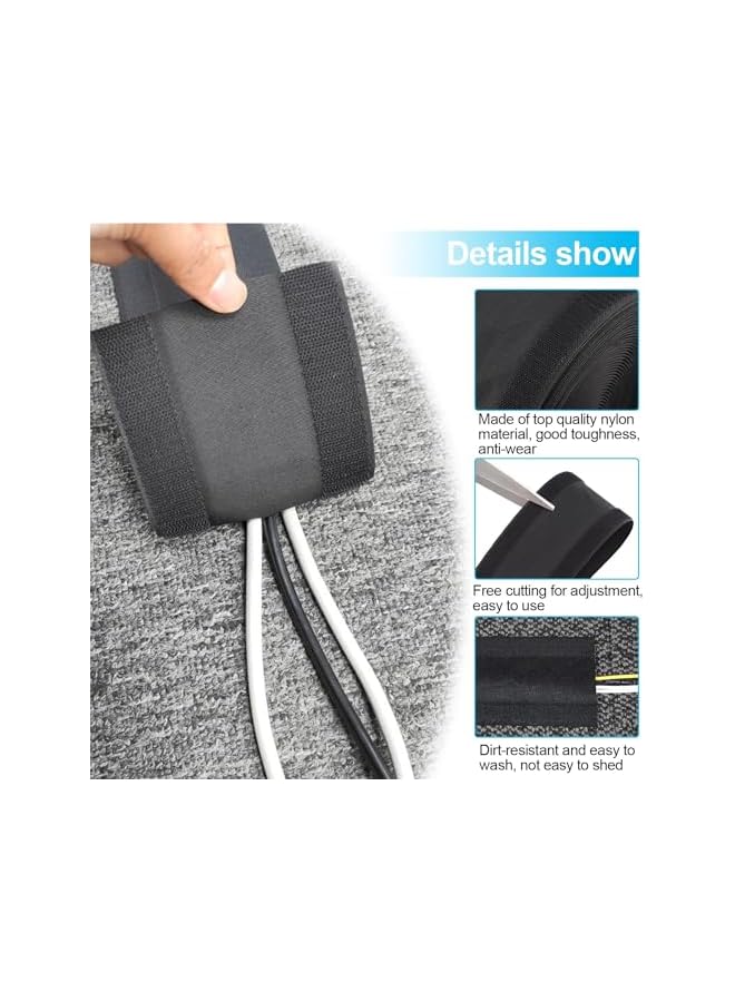 promass Black Floor Cable Cover Protector, 500cm*10cm Reusable Eco-Friendly Durable Cable Cord Cover, Wire Covers Hider Cables, Floor Cable Tidy Used for Home, Commercial, Office, Carpet - Image 3