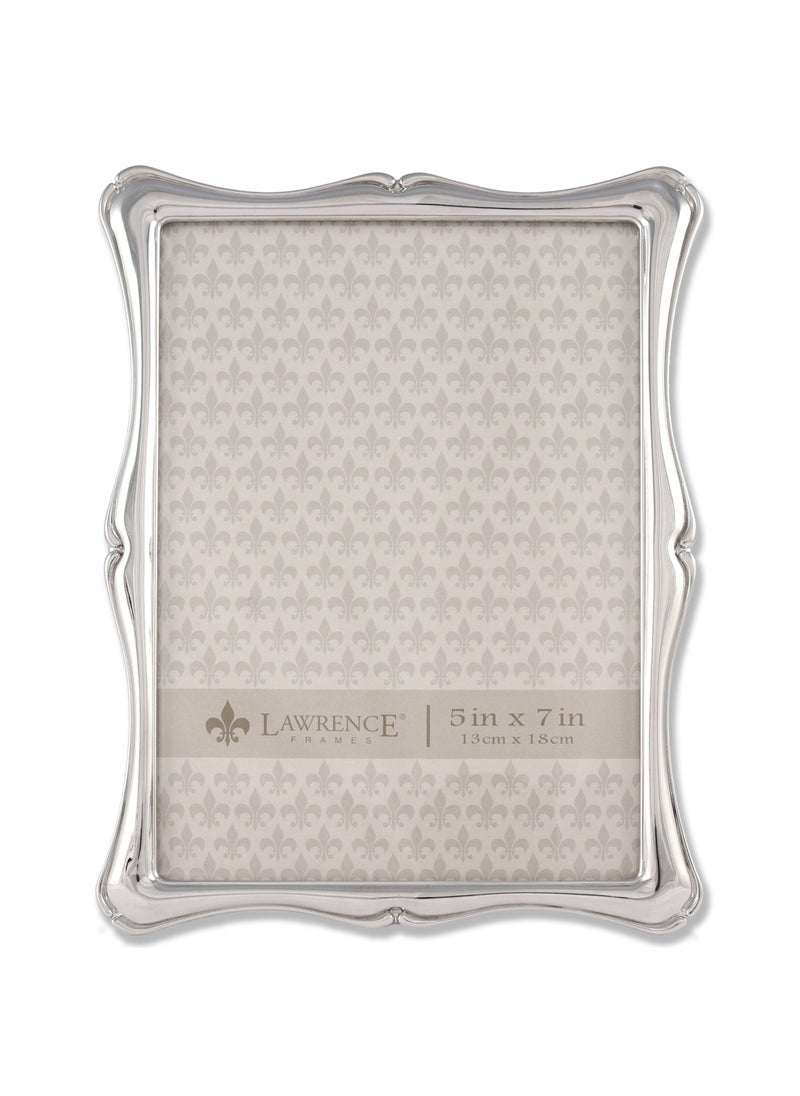 Lawrence Frames Lawrence Frames 710257 Silver Metal Romance Picture Frame  5 by 7-Inch  Silver  - Image 1