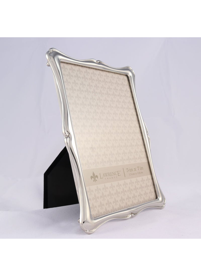 Lawrence Frames Lawrence Frames 710257 Silver Metal Romance Picture Frame  5 by 7-Inch  Silver  - Image 2