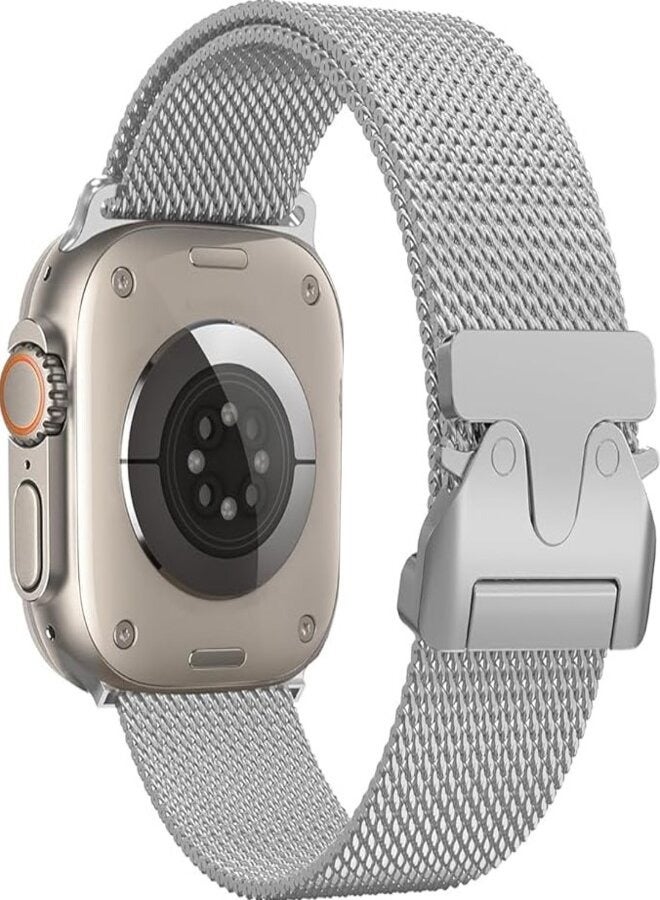 Heavy Metal Chain Strap for iWatch Band 49mm 45mm 44mm 42mm Premium Stainless Steel - Image 1