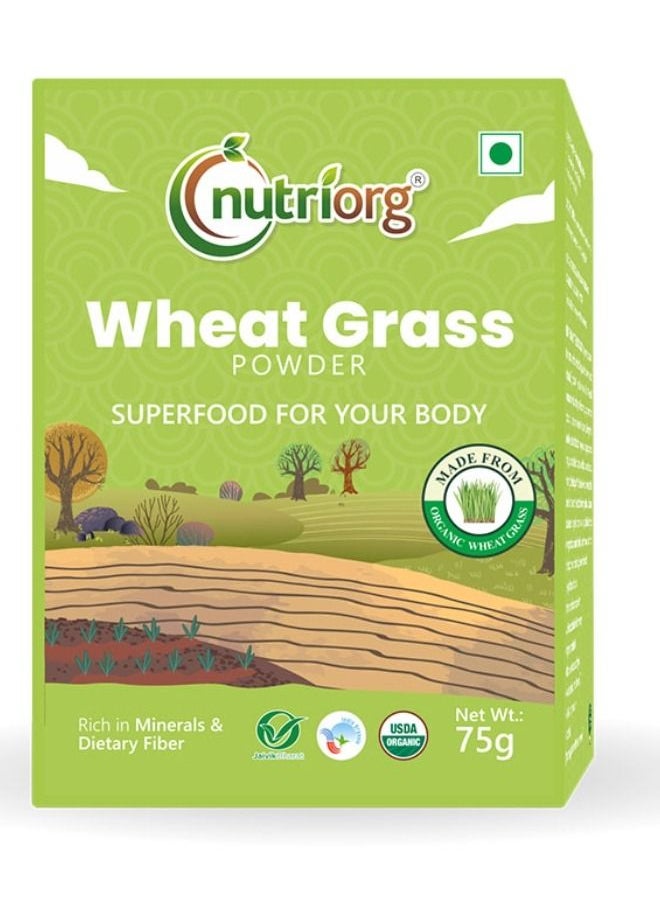 nutriorg - Organic Wheatgrass Powder 75g - Image 1