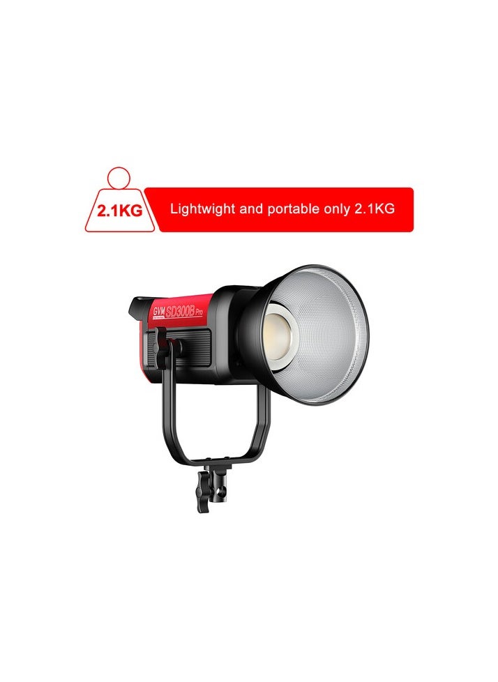GVM Great Video Maker - GVM PRO SD300B BI COLOR VIDEO LED MONOLIGHT V MOUNT - Image 1