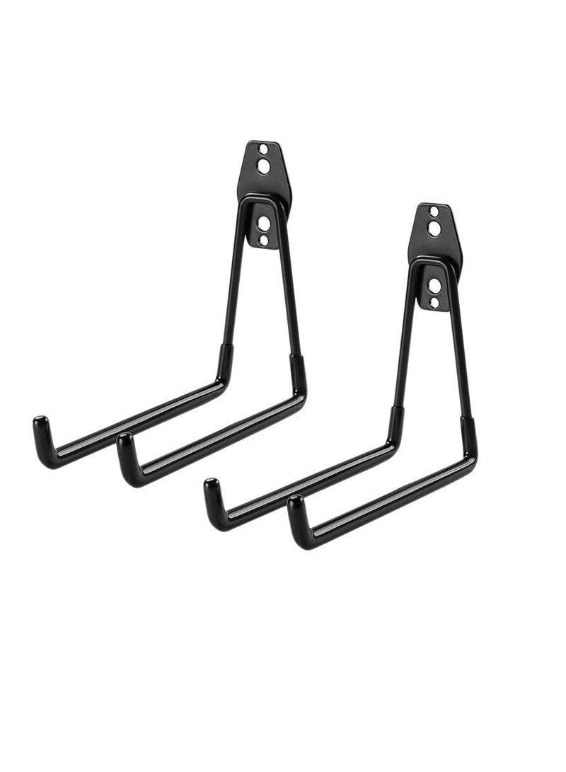2 Pack Steel Garage Storage Utility Double Hooks Wall Mounted Heavy Hook Tool Organizer  - Image 1