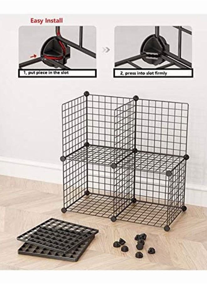 Generic - 5 Grid Corner Self Book Shelf Bookcase Metal Structure Easy Carry Easy Install - Image 1