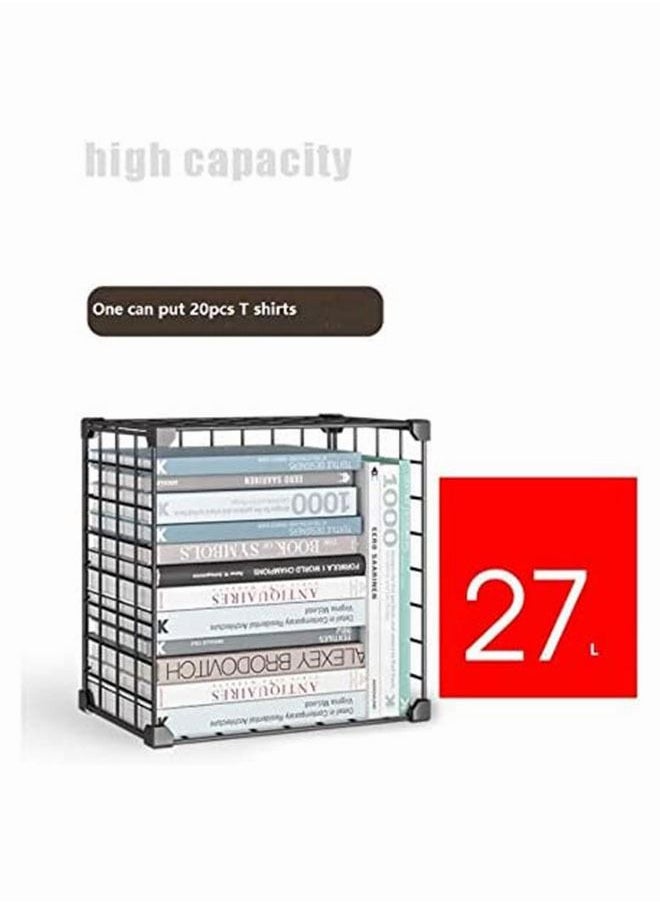 Generic - 5 Grid Corner Self Book Shelf Bookcase Metal Structure Easy Carry Easy Install - Image 1
