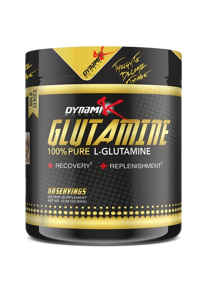DYNAMIK MUSCLE Glutamine Gold Series 300 gram Unflavored 