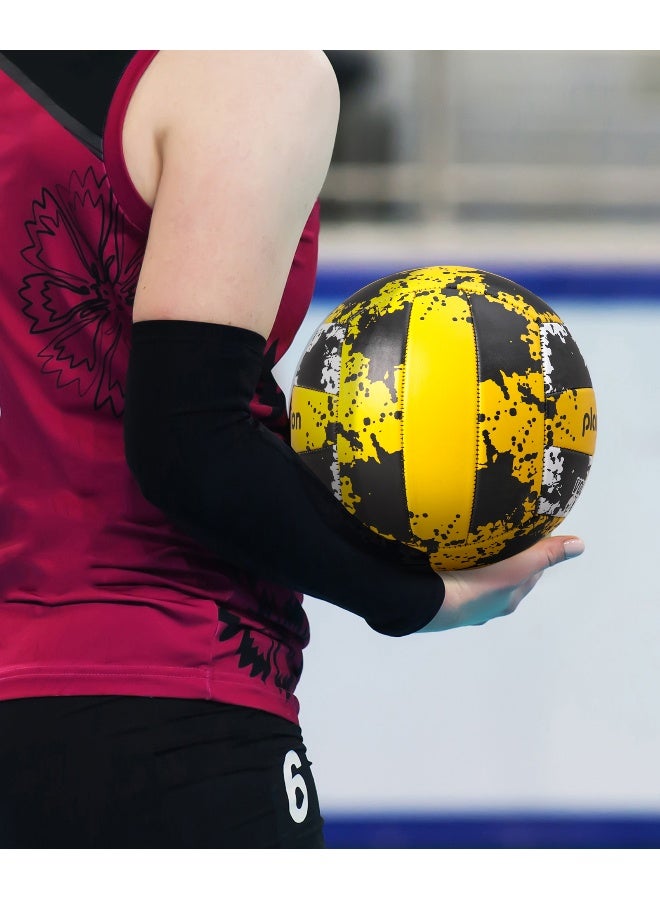 PlayNation Play Nation Volleyball, Durable, Lightweight, Ideal For Beginners, Long Lasting, 5 Years+, 20.8 cm, Size 4 - Black And Yellow - Image 5