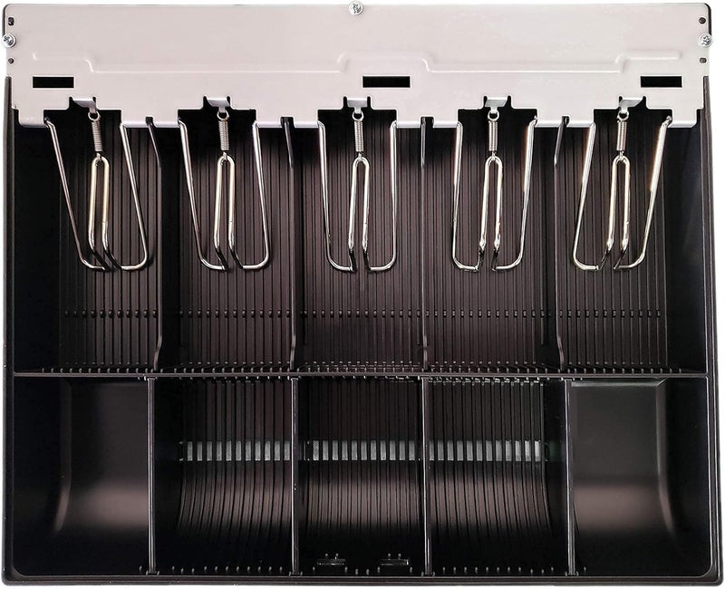 HK SYSTEMS SAM4S Cash Drawer Insert Money Tray Metal wire gripper 57, 5 Bills and 5 Coins, Compatible with Sam4s ER-5200, ER-5240, ER-5215, ER-900 Series, HK-7200 HK-7240, HK-7215 Series - Image 3