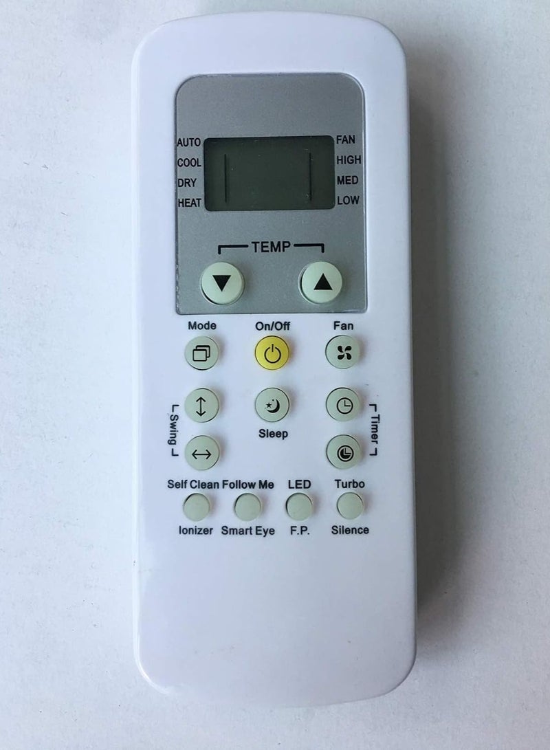 Air Conditioner Remote Control Compatible for Carrier RG56N/BGEF/RG56N/BGEFU1-CA /RG56/BGEFU1-CA/RG56/BGEF-CA /RG56/BGEF-CA/38MFQ009-3/40MFQ009-3/38MFQ012-3/40MFQ012-3 - Image 1