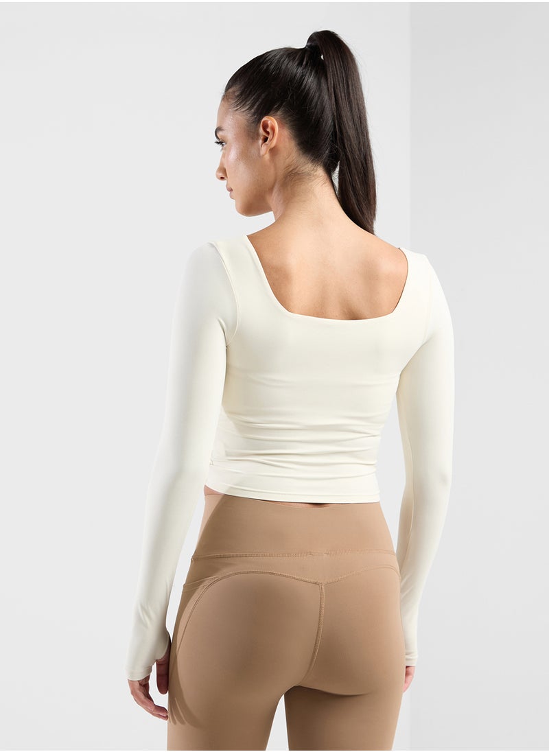 FRWD - Square Neck Long Sleeves Top - Image 1