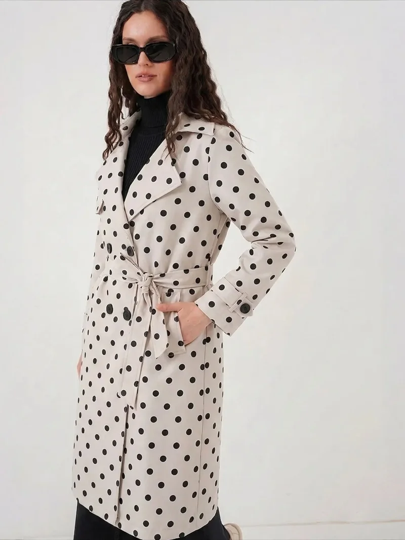 BDART Belted Long-Sleeve Trench Coat