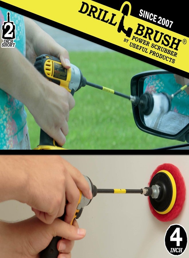 Drillbrush Drill Brush - Bathroom - Power Scouring Pads - Shower Cleaner - Scrub Brush - Shower Doors - Bathroom Sink - Tub - Bath Mat - Baseboard - Vinyl Flooring - Mineral Deposits - Hard Water Stain Remover - Image 2