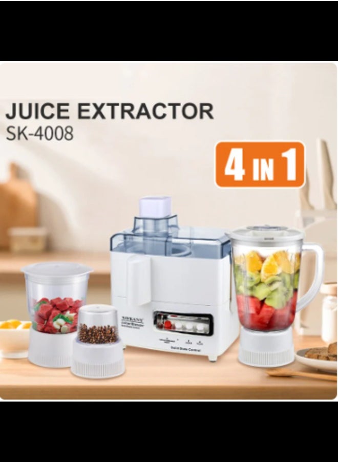 sokany SK-4008 Household Juice Extractor 800W Strong Power Multifunction Blender Grinder 1500ML Large Capacity  - Image 1