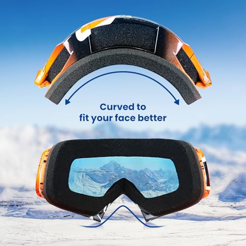 NENKI Dirt Bike Goggles - Adult Motocross MX MTB Goggles with Anti Fog, UV Protection, Orange Lens for Men & Women - Image 4