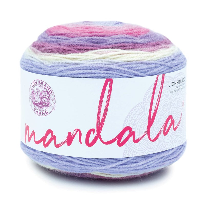 Lion Brand Yarn Mandala Multicolor Yarn for Crocheting and Knitting Craft Yarn 1Pack Wood Nymph